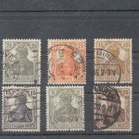 Briefmarken Deutsches Reich 1916 / 1920- Ergänzungswerte vollständiger Satz