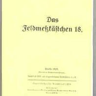 Beschreibung Feldfmeßkästchen 18 von 1922