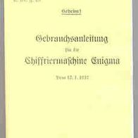 Gebrauchsanleitung Enigma von 1937