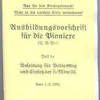 Ausbildungsvorschrift S-Mine 35 von 1942