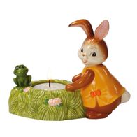 Goebel Ostern "Wärmendes Osterlicht" Hase mit Frosch am Brunnen Freunde 2012 NEU OVP