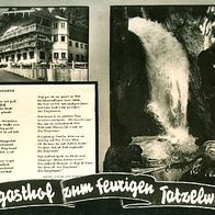 83735 Bayrischzell Alpengasthof > Zum feurigen Tatzelwurm < 2 Ansichten 1964