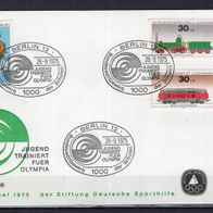 Berlin 1975 Sonderbeleg Jugend trainiert für Olympia mit Berlin MiNr. 488 Sonderstemp