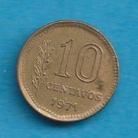Argentinien 10 Centavos 1971