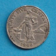 Philippinen 25 Centavos 1966
