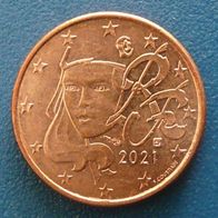 1 Cent - Frankreich - 2021