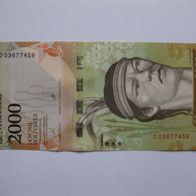 2000 Bolivar aus Venezuela (Top Zustand)