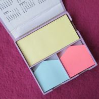 NEU Memobox Haftnotizen 3 Größen + Farben Notizzettel Box Klebezettel Notizblock