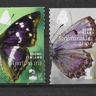 008) Finnland 2007 Schmetterlinge Mi. Nr. 1861/63 gestempelt