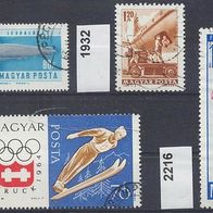 Ungarn Mi. Nr. 1849 + 1932 + 1977 + 2216 o <