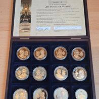 Medaillen Set - Päpste der Neuzeit - Limitierte Sammlung - Vergoldet - selten