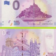 0 Euro Schein Abbaye du Mont-Saint-Michel UEBF 2019-3 selten Nr 66069