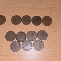 1 Pfennig Münzen 1948-1950 - BRD