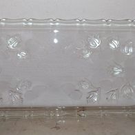 rechteckige Glas Servierplatte