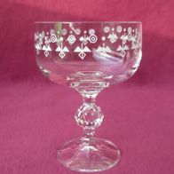 Vintage Sektschale Sektglas Kristallglas Bohemia limitiert Champagnerglas Glas