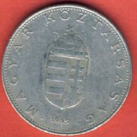 Ungarn 10 Forint 1995 teils geriffelter Rand