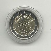 Belgien 2 Euro Gedenkmünze 2009 10 Jahre WWU unzirkuliert