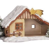 Goebel Nina & Marco "Keramischer Krippenstall" zur Midi-Krippe Josef Maria Jesuskind