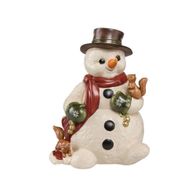 Goebel Schneemann "Eichhörnchenbesuch" mit Eichhörnchen Limited Edition 2017 NEU OVP