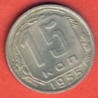 Russland Sowjetunion 15 Kopeken 1955