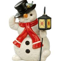 Goebel Schneemann "Lustiger Spielkamerad" mit Laterne 20 cm Limited Edition 2013 NEU