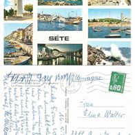 Postkarte, Sete, Drome Stadtansichten, 70er Jahre, gelaufen