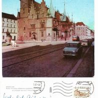 Postkarte, Polen, Breslau, 60er Jahre, gelaufen