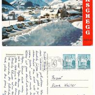 Postkarte, Kleinwalsertal Hirschegg, 70er Jahre, gelaufen