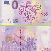 0 Euro Schein L´Aventure Michelin UEGS 2018-4 selten Nr 2533
