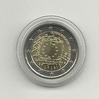 Finnland 2 Euro Gedenkmünze 2015 30 Jahre Flagge unzirkuliert