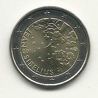 Finnland 2 Euro Gedenkmünze 2015 Jean Sibelius unzirkuliert