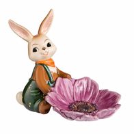 Goebel Ostern Hase "Teelichthalter mit Anemonenblüte" Frühlingserwachen 2017 NEU OVP