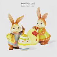 Goebel Ostern Hasen "Kleiner Künstler" & "Kleine Künstlerin" Lustiges Eiermalen 2012