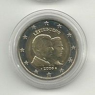 Luxemburg 2 Euro Gedenkmünze 2006 25. Geburtstag Erbgroßherzog Guillaume unzirkuliert