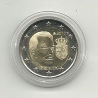 Luxemburg 2 Euro Gedenkmünze 2010 Wappen des Großherzogs Henri unzirkuliert