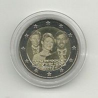 Luxemburg 2 Euro Gedenkmünze 2012 Hochzeit Guillaume und Stephanie unzirkuliert