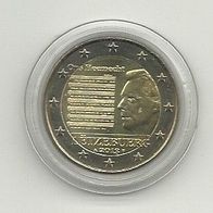 Luxemburg 2 Euro Gedenkmünze 2013 Nationalhymne unzirkuliert
