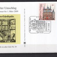 BRD / Bund 2009 Ausstellungspostkarte Kieler Umschlag 2009 mit MiNr. 2713 Sonderstemp