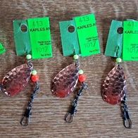 Neu 5 Profi Blinker Prolex Tandem Farbe: C Kupfer Größe: 3 Blinker Spinner Hecht