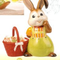 Goebel Ostern Hasen "Was bring ich Dir wohl mit?" Hase mit Korb 2009 Konfektkorb NEU