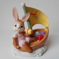 Goebel Ostern "Lustige Bootsfahrt" Hase Häsin im Boot Osterüberraschung 2014 NEU OVP