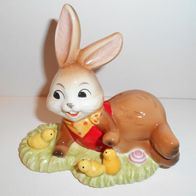 Goebel Ostern "Osterüberraschung" 11 cm Hase mit Küken Ente 2010 66-887-50-6 NEU OVP