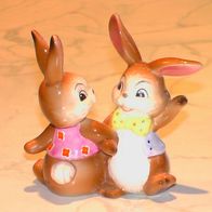 Goebel Ostern "Tanzpaar" Tanzendes Hasenpärchen Musikkapelle Hasenkapelle 2007 NEU