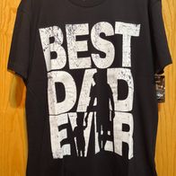 HRC HARD ROCK CAFE Dublin - T- Shirt "Best Dad ever" Gr. L schwarz NEU !