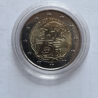 Frankreich 2 Euro Gedenkmünze 2021 75 Jahre UNICEF unzirkuliert