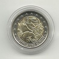 Italien 2 Euro Gedenkmünze 2005 EU Verfassung unzirkuliert