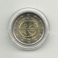 Italien 2 Euro Gedenkmünze 2009 10 Jahre WWU unzirkuliert
