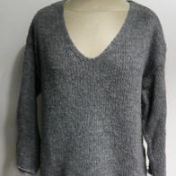 Pullover Strick V-Ausschnitt von Blossun Gr.42/44 Lurex Glitzer