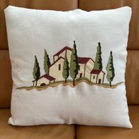 Dekokissen mit Stickbild