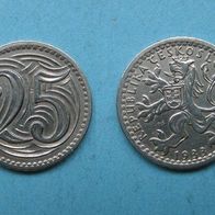 Tschechoslowakei 25 Heller 1933 CuNi (W86)